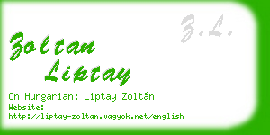 zoltan liptay business card
