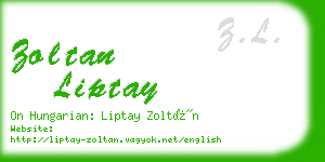 zoltan liptay business card